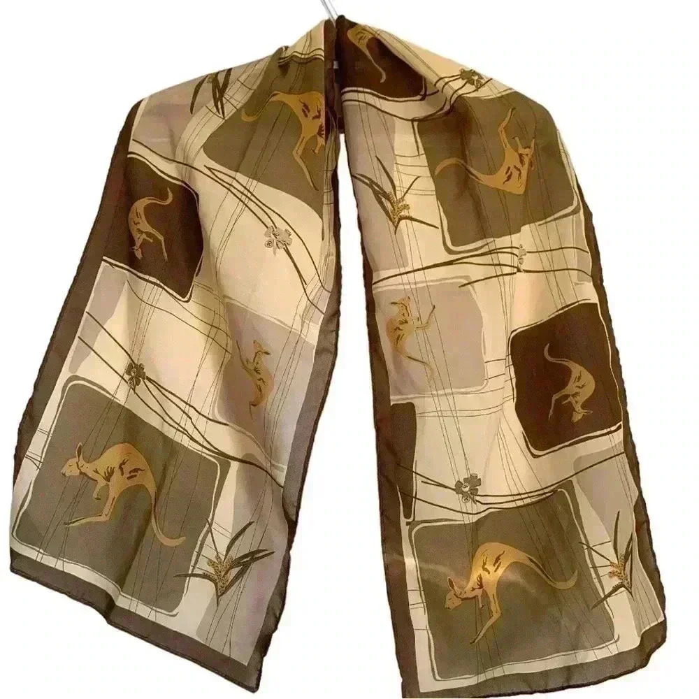 Kangaroo scarf, EUC, 53” x 11 1/2”.